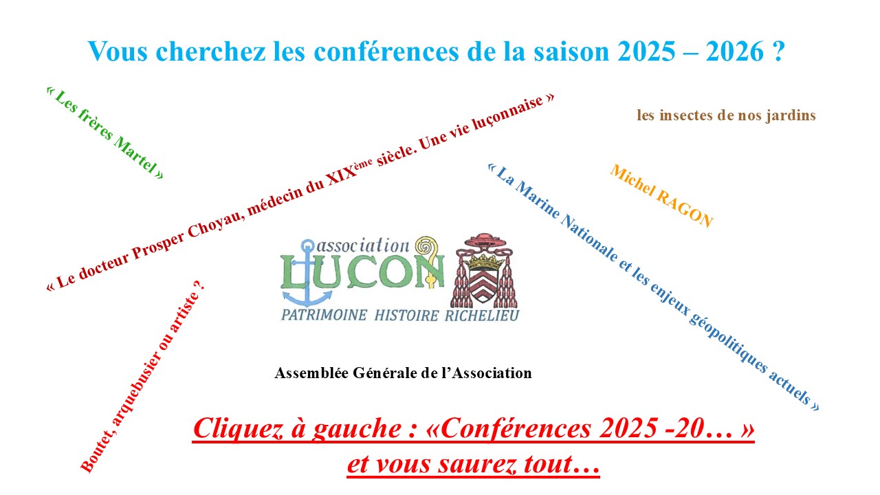 Agenda des conférences : saison 2025-2026